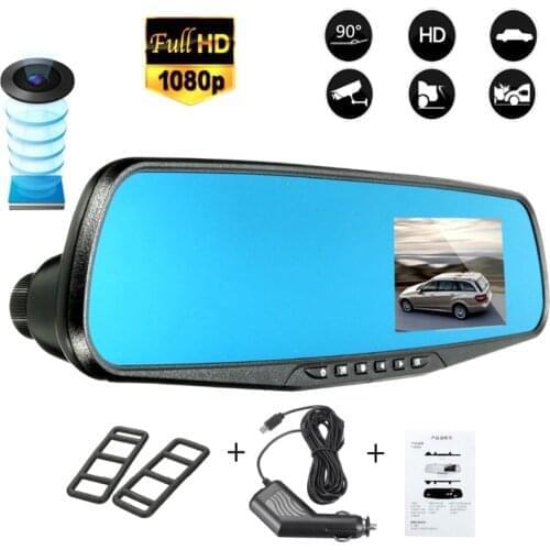 HD 1080P 2.8" LCD Display Screen Rear View Mirror Dash Cam Camera Video Recorder Night Vision DVR GK99