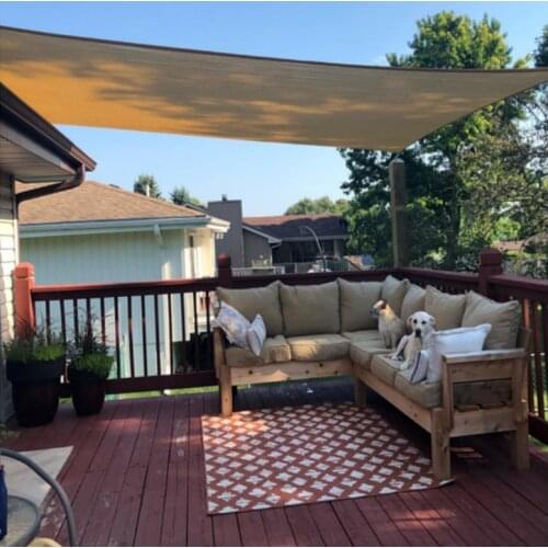 Waterproof Sun Shelter Sunshade Outdoor Canopy Garden Patio Pool Shades Sail Awning Camping Shade Cloth Large Balcony Patio