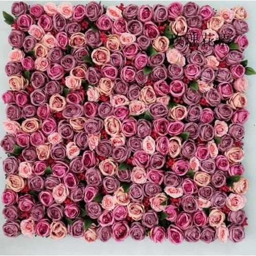 Green Grass Wall with Flowers Artificial Flower Wall Decor 24"x16" Flower Panel for Home Party Wedding Baby Shower Hairbackdrop