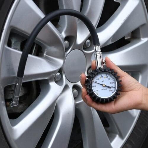 1pcs Tire Pressure Gauge Meter Long Tube Auto Car Bike Motor Tyre Air Pressure Gauge Meter Vehicle Tester Monitoring System