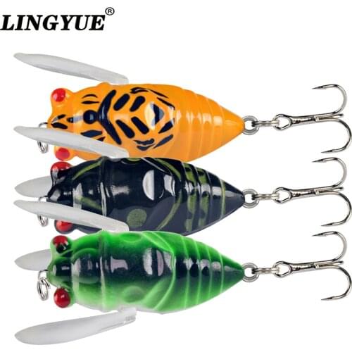 1pc Topwater Hard cicada Bait 4cm/6g Artificial Baits snakehead Fishig Lures pesca