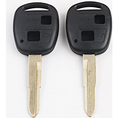 DAKATU 2 Buttons Replacement Shell Case Remote Key Blank Cover Casing for Toyota Yaris Hiace Corolla Avensis Camry Toy41 Blade