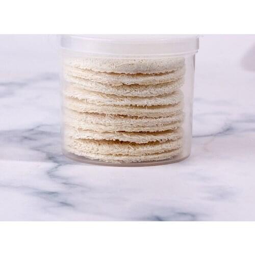 10Pcs Loofah Pads Exfoliating Scrubbing Sponges Makeup Remover Reusable Soft Facial And Skin Care Wash Pads