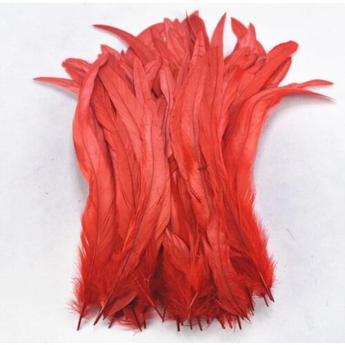 100Pcs/Lot Colored Rooster Tail Feather Rooster Feather Decor 25-30CM Pheasant Feathers for Crafts Diy Plumas Plume Decoration