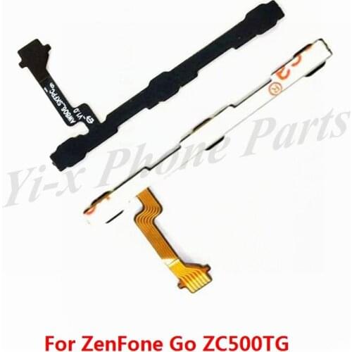 2pcs/lot For Asus zenFone Go zc500TG 5.0" Volume up down switch on off power flex cable side button parts flex cable