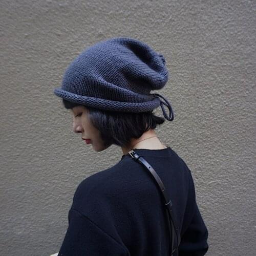 2020 Winter Women Knitted Beanie Hat Female Warm Fur Warm Casual Hat Girls Solid Bonnet Women Skullies Beanies Soft Wool Hats