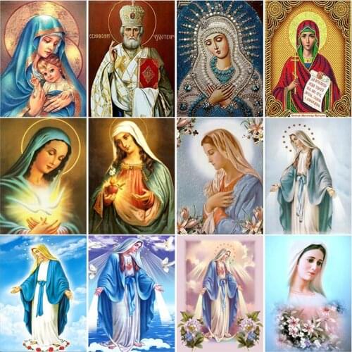 5D DIY Scenery Diamond Paintings Full Round Drill Kit Embroidery Picture Mosaic Interior Decoration Rhinestone Decor Painting