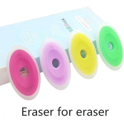 6 Pcs/set Neutral Erasable Pen Special Eraser Elliptical Plastic Eraser Student Study Stationery School Office Supplies 6 Color