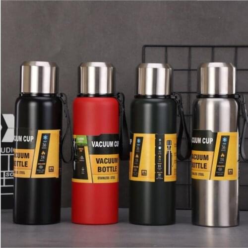 750/1000ML Outdoor Thermos Portable Large Capacity Insulated Cup Military Style Vacuum Flask Hot Water insulated bottle Winter