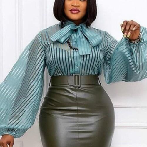 Блузки в полоску AOMEI China At AliExpress