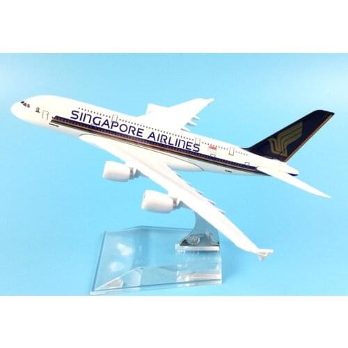 FREE SHIPPING 16CM A380 SINGAPORE AIRLINES METAL ALLOY MODEL PLANE AIRCRAFT MODEL TOY AIRPLANE BIRTHDAY GIFT