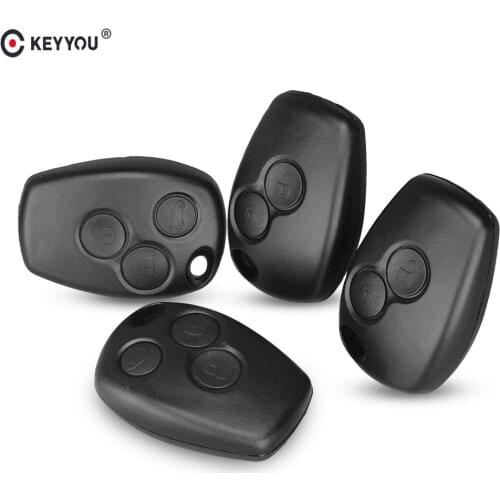KEYYOU 2/3 Button Car Remote Key Shell Case Without Blade For Renault Dacia Modus Clio 3 Twingo Kangoo 2 Duster Logan Fluence