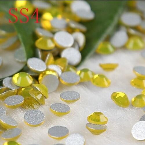 Citrine SS4 1440PCS strass non hot fix nail art rhinestoes nail art decorations crystal stones