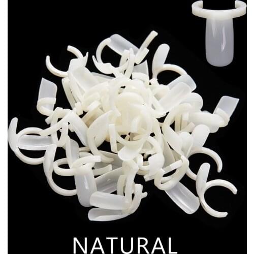 Nail Color Card Clear Natural Nail Display Color Tools 50pcs