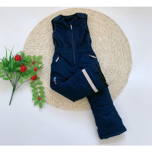 Childrens Thickened Ski Pants Suspenders Girls Pants Jumpsuit Windproof Waterproof Outdoor Snowboard Pants Boys