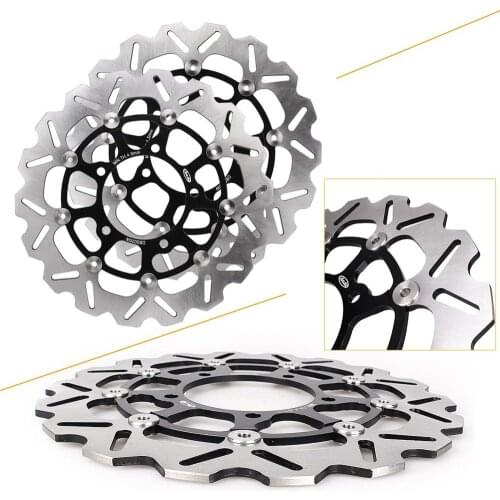 Front Brake Rotors Disc And Pads Kit For GSXR 600 750 2006-2007 / GSXR 1000 2005-2008 Motorcycle Replacement Accessories Black