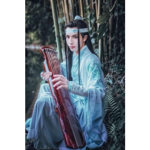Anime MO DAO ZU SHI Lan Zhan Lan Wangji Cosplay Costume The Untamed TV Series Halloween Costumes For Women Men