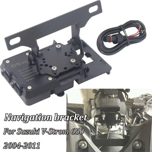 FOR SUZUKI VSTROM 650 2004-2011 Windscren Bracket Mount Smartphone GPS Holder Navigation Bracket V-Strom 650 DL650 DL 650
