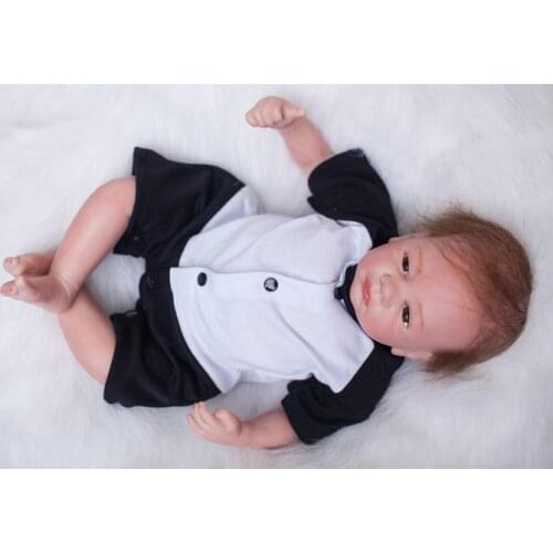 Reborn dolls toys 20" lifelike newborn baby dolls fashion alive boy girl dolls gift boneca reborn menina de silicone menina