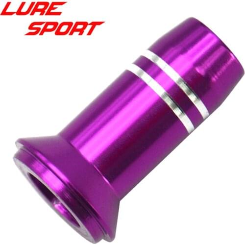 LURESPORT 6pcs Aluminum 27.5mm Hosel with Step Front CapRod Building Component Repair Fishing rod DIY Accessory
