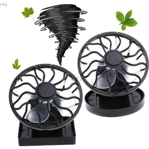 Mini Portable Clip-On Solar Panel Powered Cooling Fan For Travel Camping Fishing, outdoor activities