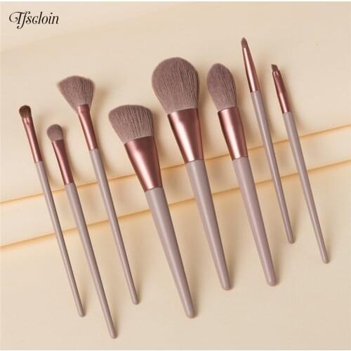 TFSCLOIN 8Pcs Makeup Brushes Sets Foundation Powder Cosmetic Blush Eyeshadow Beauty Glitter Make Up Beauty Brush Tools 2020