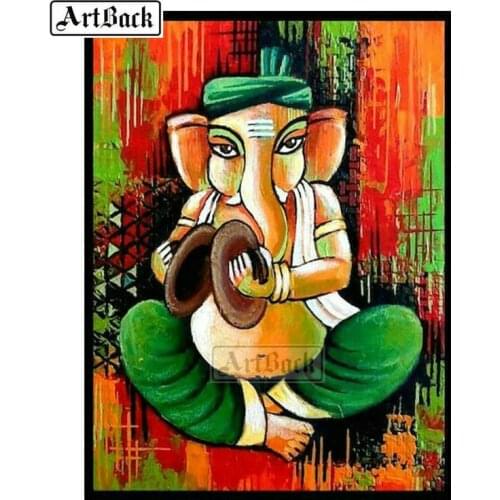 Full square drill 5d diamond painting elephant painting kit 3D diamond embroidery artwork diamond mosaic sticker
