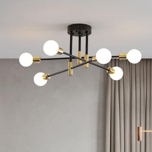 Nordic Led Ceiling Chandelier Lamp e27 Morden Indoor Pendant Chandelier Light for Living room Bedroom Restaurant Lighting