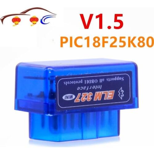 ELM327 V1.5 with PIC18F25K80 chip Bluetooth OBD2 Scan Tool ELM 327 Car Scanner