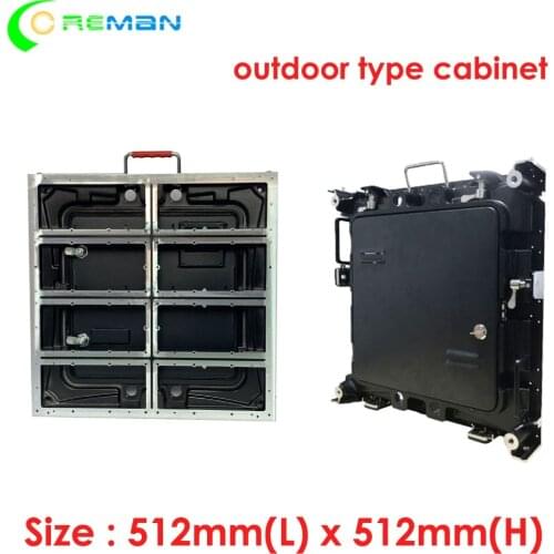 P2 p4 p8 indoor outdoor led display light weight die-casting aluminum cabinet 512x512mm