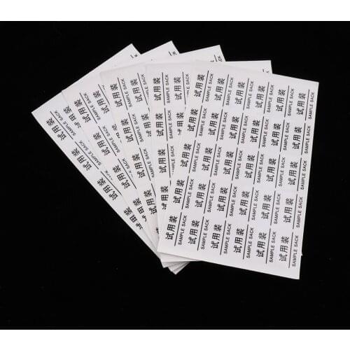 5 Sheet Waterproof Stickers for Labeling Cosmetic Containers Lotion Bottles Sample Facial Cleaner Essence