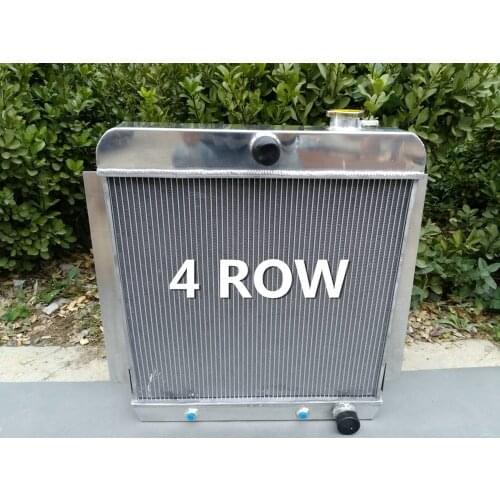 4 Row Alloy Aluminum Radiator For CHEVY PICK UP TRUCK V8 1955-1959 1956 1957 1958