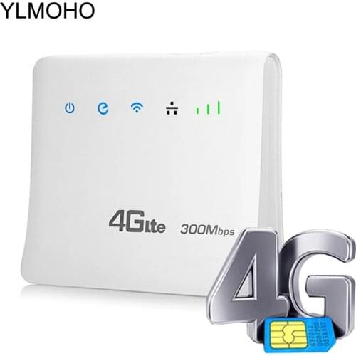 YLMOHO 4G Wifi Router 3G 4G LTE/CPE Mobile Hotspot Router with LAN Port SIM card Portable Router Gateway