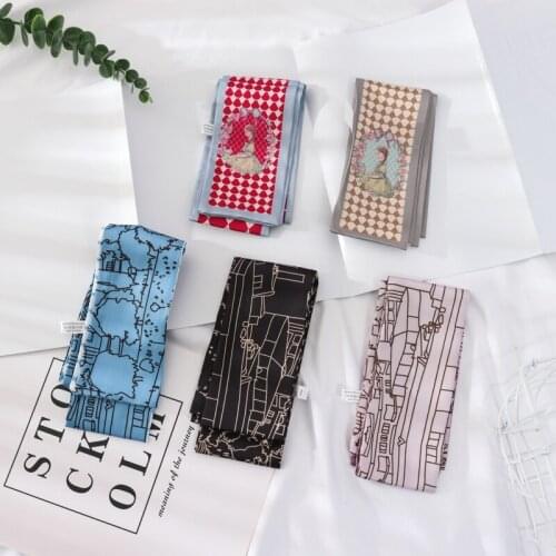 2021 New Summer 120*7 Versatile Small Ribbon With a Suit Tied Bag Ribbon Summer Thin Matching Shirt Scarf For Women