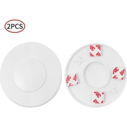 2Pcs Air Conditioning Pipe Plugs Plastic Decorative Hole Covers Office Wall Hole Caps Adhesive Water Pipe Caps Home Decorations