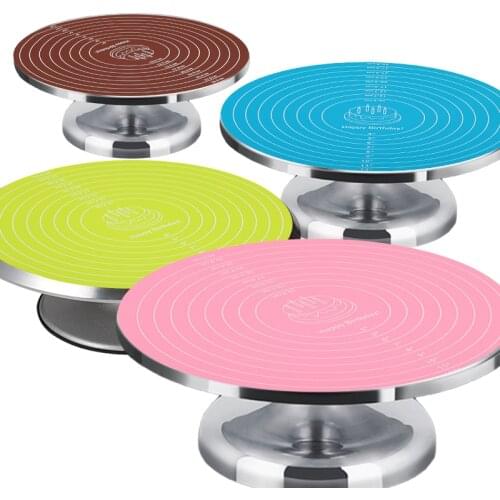 2021 Confectionery and Pastry Accessories Multi-function Cooking Pad Round Silicone Placemat Cake Mat Baking Tool Kitchen 30 Cm