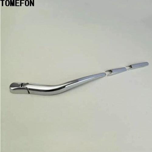 TOMEFON For Honda Jazz 2014 2015 Car ABS Chrome Exterior Styling Rear Window Wind Shield Wiper Cover Tail Windscreen Wipers 4Pcs