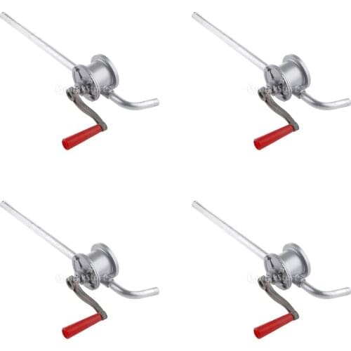 4x Rotating Liquid Barrel Pump, Rotating Aluminum Hand Drum Pump Car Pump, Barrel Oil Manual Pump, Diesel Gasoline Pump