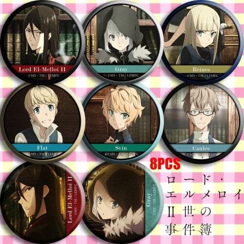 Anime Lord El-Melloi II Case Files Lord·El-MelloiⅡ Gray Cosplay Bedge Collect Badge For Bags Hats Button Pins Brooch Xmas Gifts