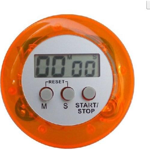 Free shipping LCD Digital Kitchen Timer Portable Round Magnetic Countdown Alarm Clock Timer with Stand Kitchen Tool