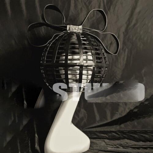 Black melon headdress sexy stage show headgear nightclub party show dance headwear