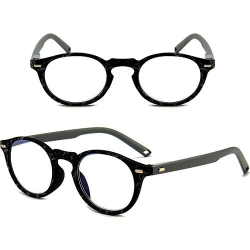 CLARA VIDA 2021 Round Reading Glasses UltraLight Anti-Blu-ray HD Men Women+1.0 +1.5 +2.0 To +4.0