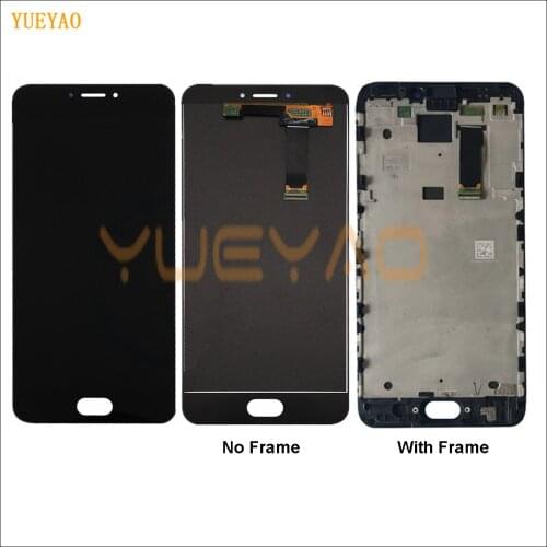 5.5'' Display For Meizu MX6 LCD Screen Display With Frame+Touch Screen Panel Digitizer For Meizu MX6 Display Frame Assembly