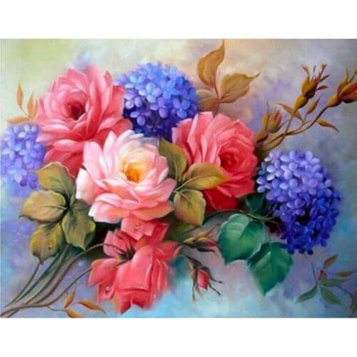 Diy cross stitch diamond Crafts diamond painting embroidery needlework color Various flowers diamond painting
