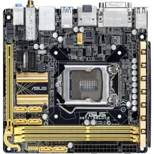For ASUS Z87i-DELUXE desktop motherboard DDR3 LGA 1150 Z87i-DELUXE MINI iTX 17*17cm Z87 i7 i5 i3 DDR3 32G UBS3.0 mainboard