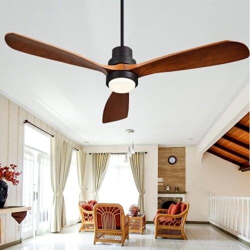 Home Appliances Style Ceiling Fan Decorative Household Domestic Wooden Ventirador Techo Ceiling Fans with Lights and Remote