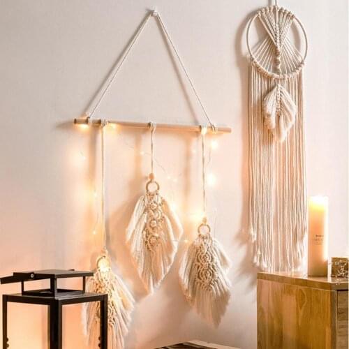 Hand-woven Tapestry Nordic Tassel Cotton Woven Bohemian Hanging Tapestry Decorative Pendant for Home Decoration