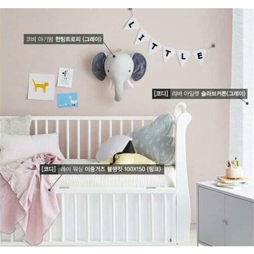 Animal Head Elephant Deer Fox Swan Lion Tiger Head For Baby Room Decor Baby Kids Bedroom Hangings Wall Decor Gifts