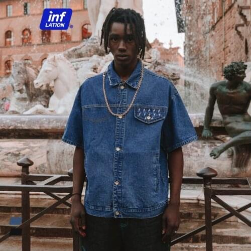 Мужские джинсовые куртки INFLATION China At AliExpress