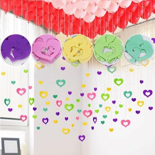 Ma Caron Laser Heart Balloon Pendants Romantic Wedding Decor Party Birthday Ballons Accessories 2 Kinds Hearts Mixt Birthday